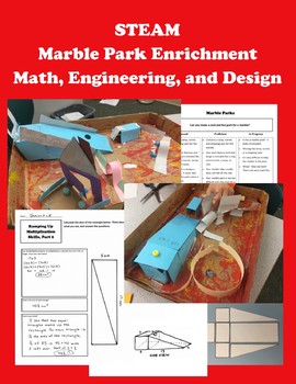 Preview of STEAM Marble Park Enrichment -- Whole Class and GATE - Math - Engineering