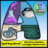 STEAM Math Science Lettering Set Bulletin Board Display All Letters Numbers