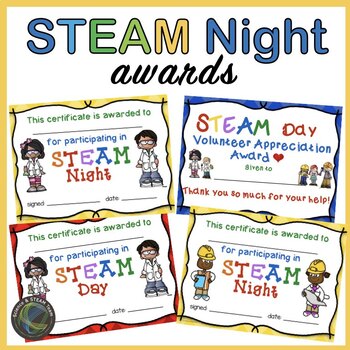 Preview of Participation Awards for STEAM NIght