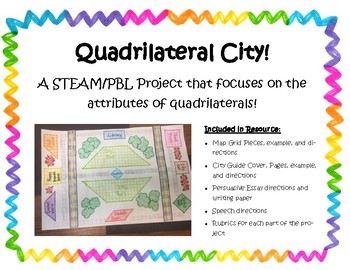 Preview of STEAM / PBL Quadrilateral City!