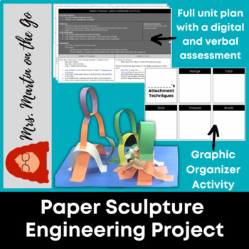 Preview of STEAM Paper Sculpture Engineering Process Unit