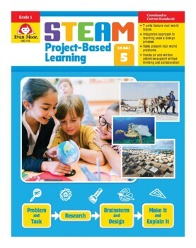 STEAM Project-Based Learning, Grade 5 by Evan-Moor Educational Publishers