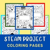 STEAM Makerspace Coloring Pages | Science, Technology, Eng