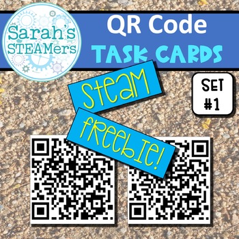 Preview of STEAM QR Code Task Cards FREEBIE!!!