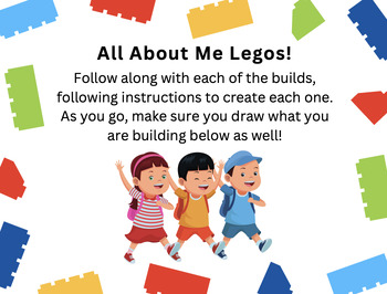 Preview of STEAM STEM All About Me Lego Build Powerpoint Lesson