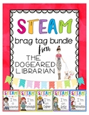 STEAM & STEM Brag Tag Reward Bundle for Library or Classroom