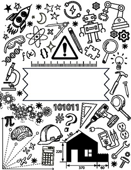 Preview of STEAM STEM Coloring Page for Makerspace | COMPUTER Science  | STEAM Project