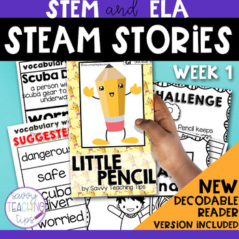 Preview of Reading Comprehension STEM - Week One Little Pencil