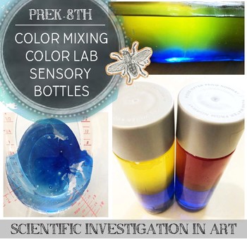 Preview of STEAM Science and Art Color Lab: Using Sensory Bottles to Learn Color Mixing