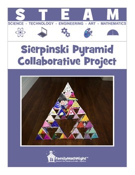 Preview of (STEM) STEAM:  Sierpinski Pyramid Collaborative Project