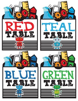Preview of STEM / STEAM Table Labels