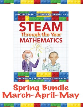 Preview of STEAM Through the Year: Mathematics – Spring Bundle (March, April and May)