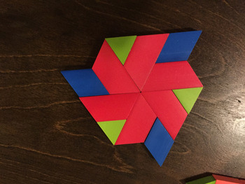 STEAM Tile Design Activity with Pattern Blocks by elementary math