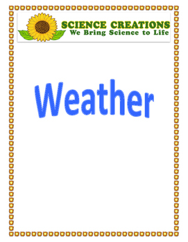 Preview of S.T.E.A.M  WEATHER 5 WEEK ACTIVITIES