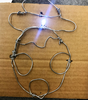 Preview of STEAM / STEM WIRE CIRCUIT PORTRAITS with VIDEO LINK!