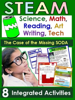 Preview of STEAM activity: Missing Soda  Gr 2-3   Science, Reading, Writing, Math, Tech
