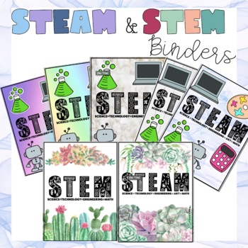 Preview of STEAM and STEM Binders