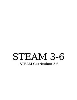 Preview of STEAM curriculum