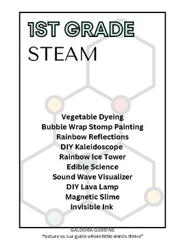 Preview of STEAM for First Grade