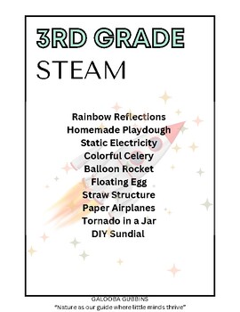 Preview of STEAM for Third Grade