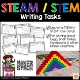 STEAM / STEM Writing Task Sheets for Classroom Maker Space