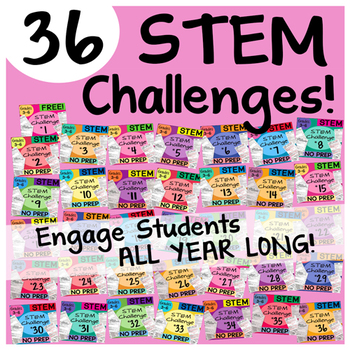 Preview of 36 STEM Challenges BUNDLE - For the Busy Teacher