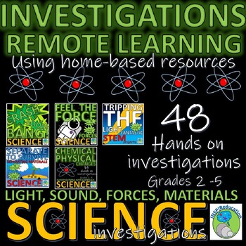 Preview of STEM: 48 Science Challenge Cards, 5 Topics - Light, Sound, Materials, Forces...