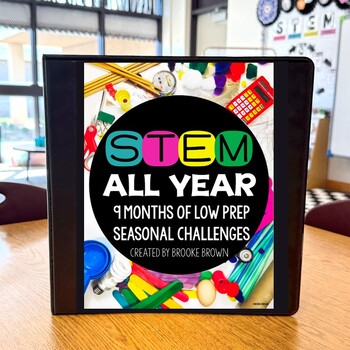 STEM CHALLENGES for the ENTIRE YEAR {A 9 MONTH BUNDLE!}
