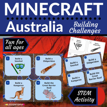 Preview of Minecraft Challenges | Australia | STEM Activities