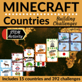 Minecraft Challenges | Countries | STEM Activities Bundle
