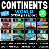 WORLD CONTINENTS STEM Activities and Challenges Travel Passport