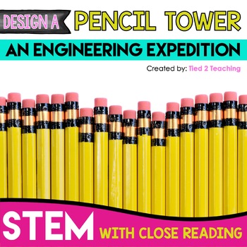 Preview of End of the Year STEM Activities Challenge Design a Pencil Tower