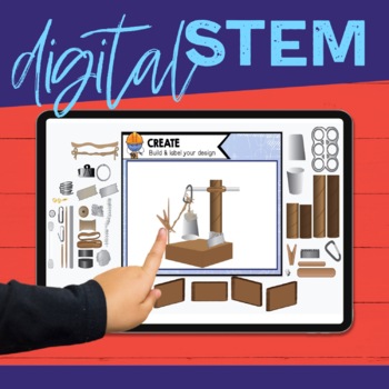 Preview of Digital STEM Activities | Engineering Design Process Templates