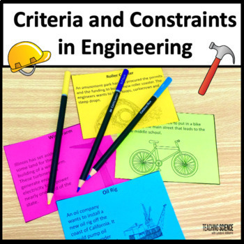 Preview of STEM Activities & Engineering Design Process & Criteria & Constraints MS-ETS1-1