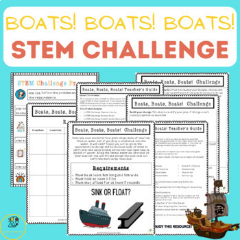 Preview of STEM Activities - Forces STEM Challenge for Creating and Designing a Boat