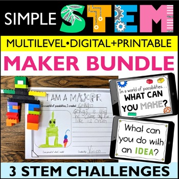 Preview of STEM Activities for the first day BUNDLE Back to School STEAM Challenges Bridge