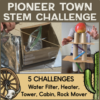 Preview of STEM Activities Pioneer Challenge Science Bundle Set of 5 STEM Projects
