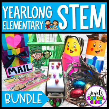 A YEAR of STEM for Elementary BUNDLE with Summer STEM Activities