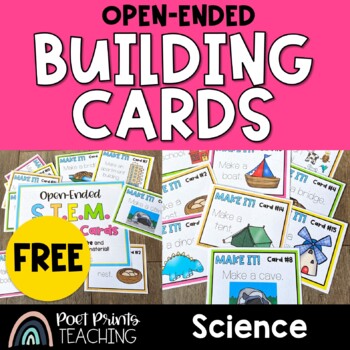 Preview of STEM Building Task Card | Open-Ended Activity