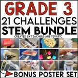 STEM Activity Bundle for 3rd Grade- 21 Challenges