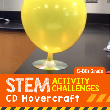 Preview of STEM Activity Challenge CD Hovercraft (Middle School)