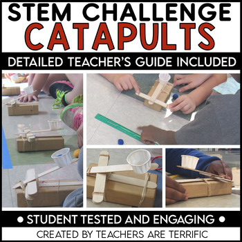 Preview of STEM Catapult Building Challenge Problem-Solving Activity #sizzlingSTEM2