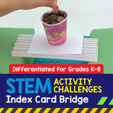 STEM Activity Challenge: Index Card Bridge (K-8 Version)