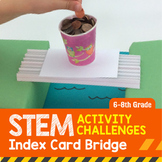 STEM Activity Challenge - Index Card Bridge (Middle School)