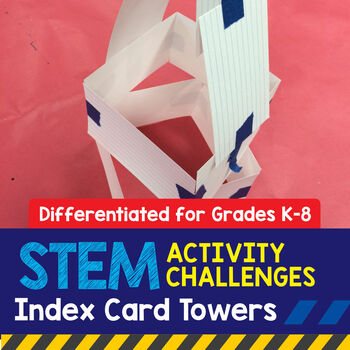 Preview of STEM Activity Challenge: Index Card Tower (K-8 Version)