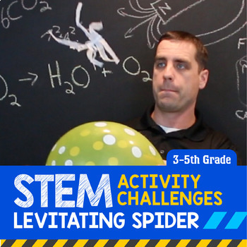 Preview of STEM Activity Challenge Levitating Spider (Upper Elementary) 