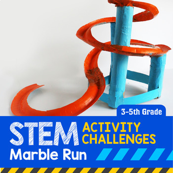 Preview of STEM Activity Challenge Marble Run (Upper Elementary)