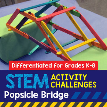 Preview of STEM Activity Challenge: Popsicle Bridge (K-8 Version)