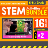 STEM Activity Challenges 16 Pack #2 (Middle School)