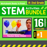 Elementary STEM Activity Challenges 16 Pack #1  (Kindergar